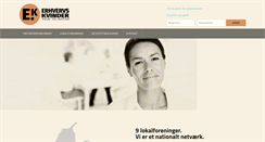 Desktop Screenshot of erhvervskvinder.dk